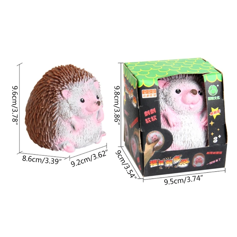 Adults Kids Hedgehog Pinch Toy Funny Decompressing Squishy Ball Squeeze Toy Anxiety Release Animals Fidget Toys