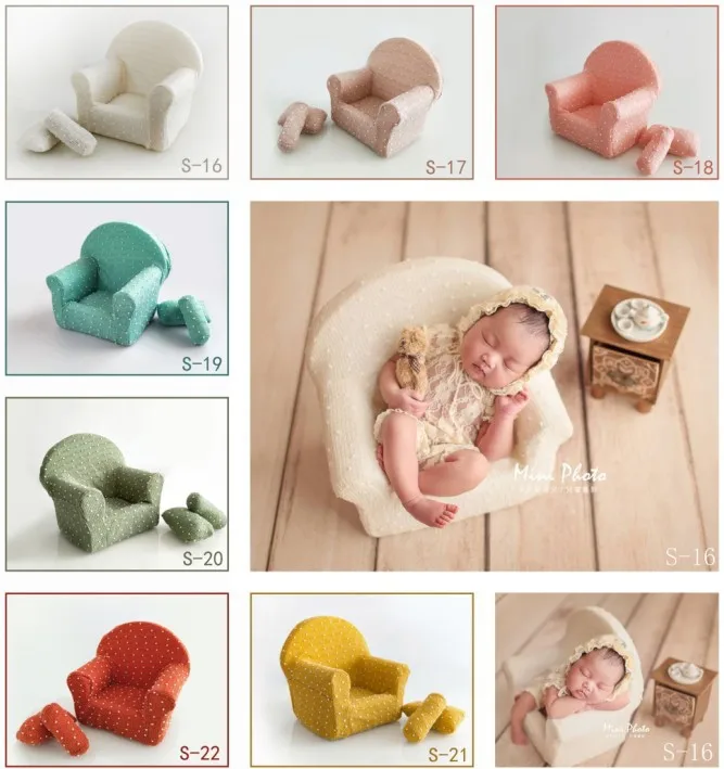 Neugeborenen Baby Sofa Infant Posiert Fotografie Prop Baby Schießen Zubehör Foto Studio Hilfs Requisiten Viele Farben