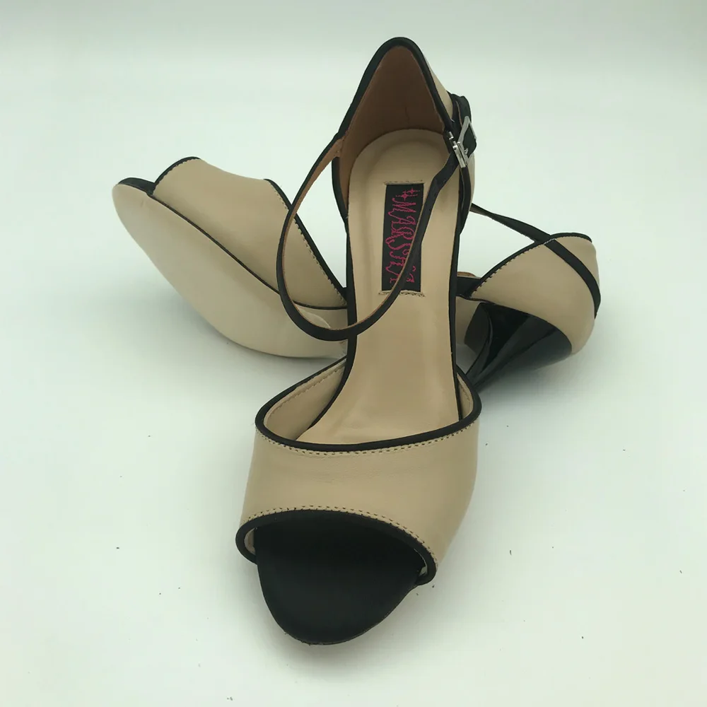 Sexy Flamenco Dance Shoes Argentina Tango Shoes pratice shoes Party shoes MST6205ENL Leather Hard Sole 7.5cm 9cm heel available