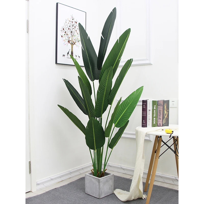 Home Decor Large Artificial Green Plant Simulation Flowers Decoration Indoor Potted Landscape Ornaments Creative Nordic Gifts