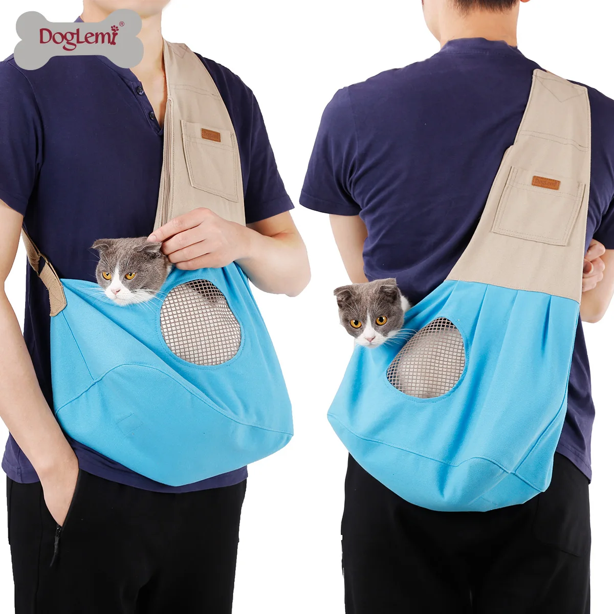 Pets Puppy Carrier Mesh Oxford Shoulder Bag Outdoor Travel Slings for cats dogs Kitten Breathable Comfort Tote Shoulder Bag