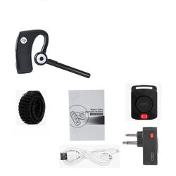 Walkie Talkie Wireless Headset M Plug Bluetooth Two Way Radio For Motorola Radio