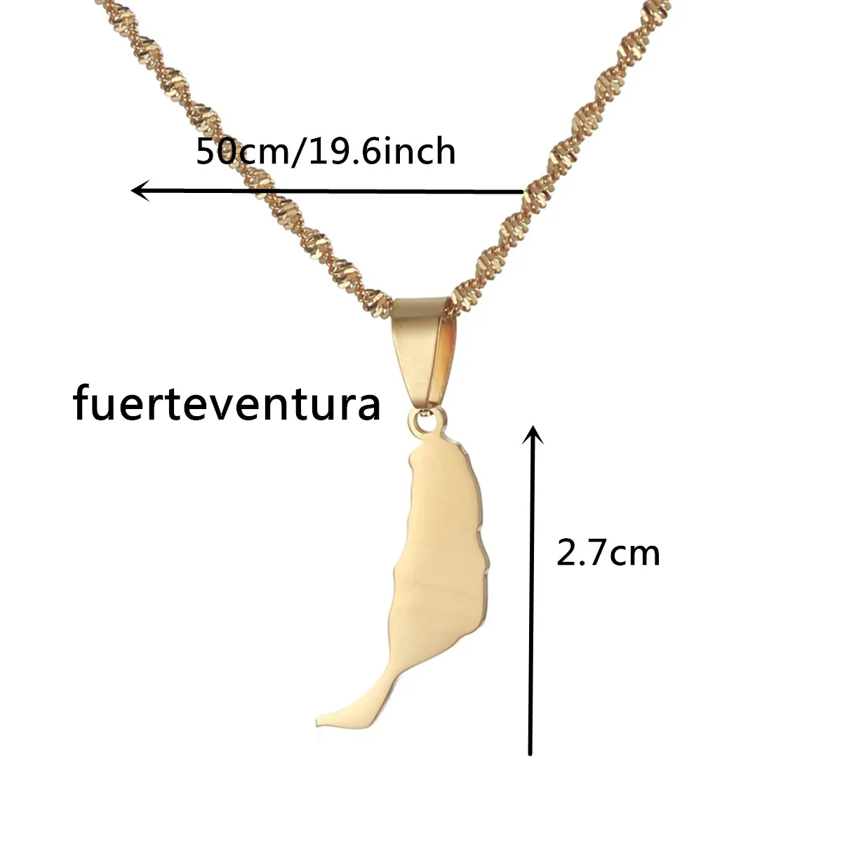 Spain Canary Islands Tenerife/Gran Canaria/Fuerteventura/La palma/Lanzarote Pendant Necklaces Women Girl Jewelry