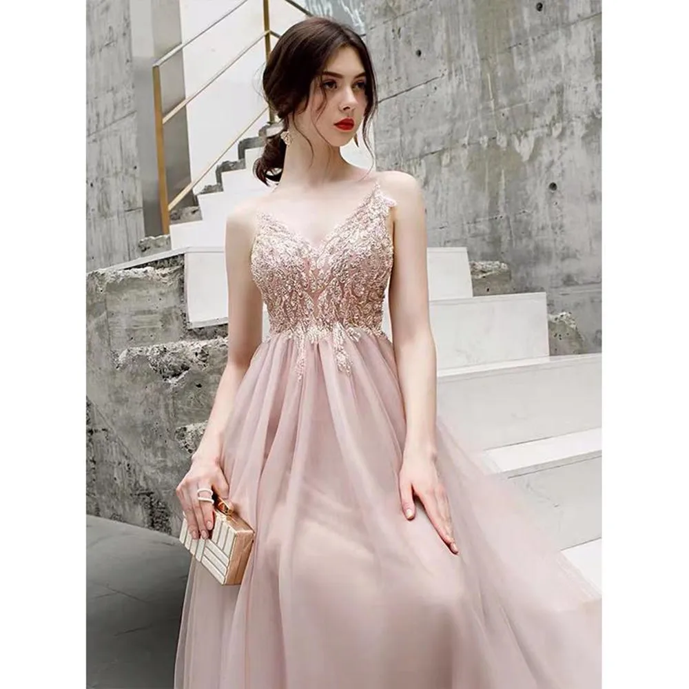 Pink hard yarn perspective fashionProm Dress Cheap Homecoming Party Cocktail Dress Gowns