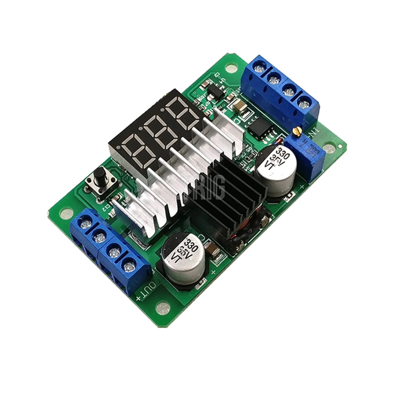 LTRIG custom 1Pcs DC-DC 3 ~ 35V to 3.5 ~ 35V 100W LTC1871 booster step up regulated power supply module-up converter + voltmeter