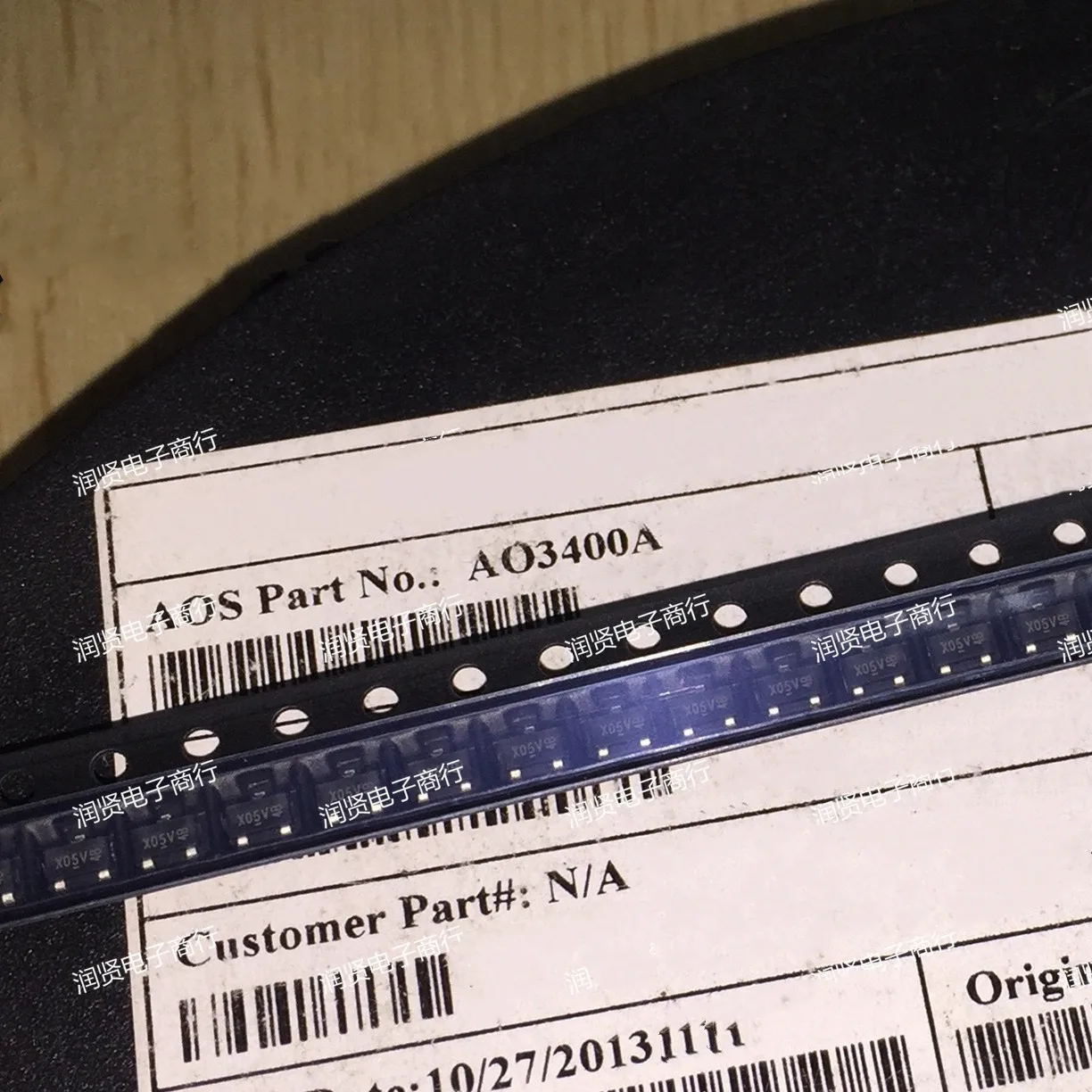 50 قطعة AO3400A SOT23 العلامة التجارية جديد الأصلي