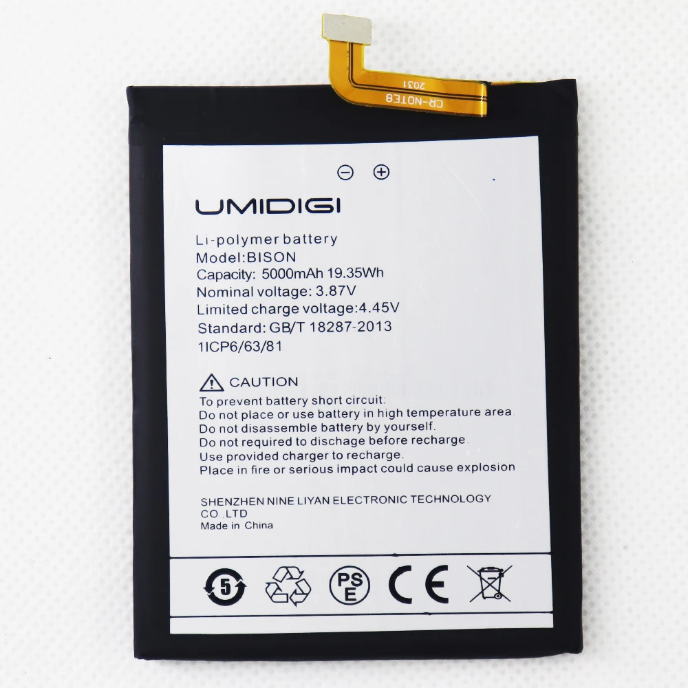 5000mAh BISON Phone Replacement Battery For UMI Umidigi BISON/Bison PRO phone Batteries +Tools