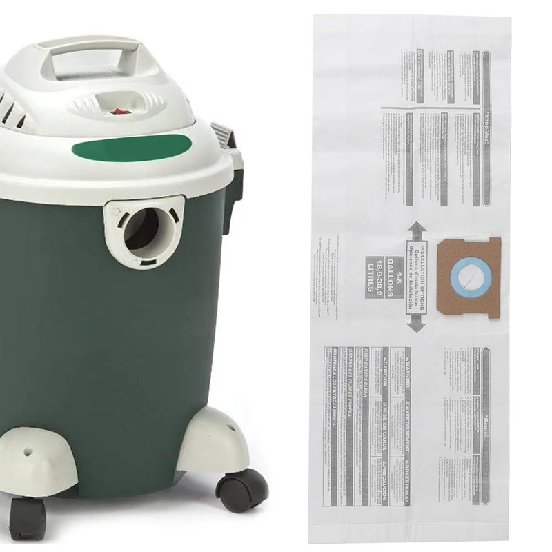 Saco universal para aspirador de pó, acessório de substituição para aspirador de pó de 5 a 8 galões ajustável para loja vac 90661 906-61 9066100