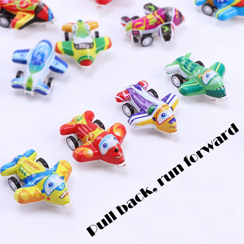 

High Quality Kids Pull Back Mini Cartoon Plane Funny Baby Kids Educational Model Toy Mixstyle Plane Toys