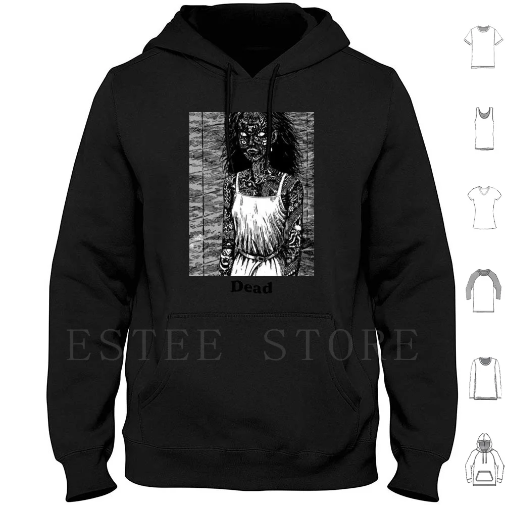 Creep Hoodies Long Sleeve Junji Ito