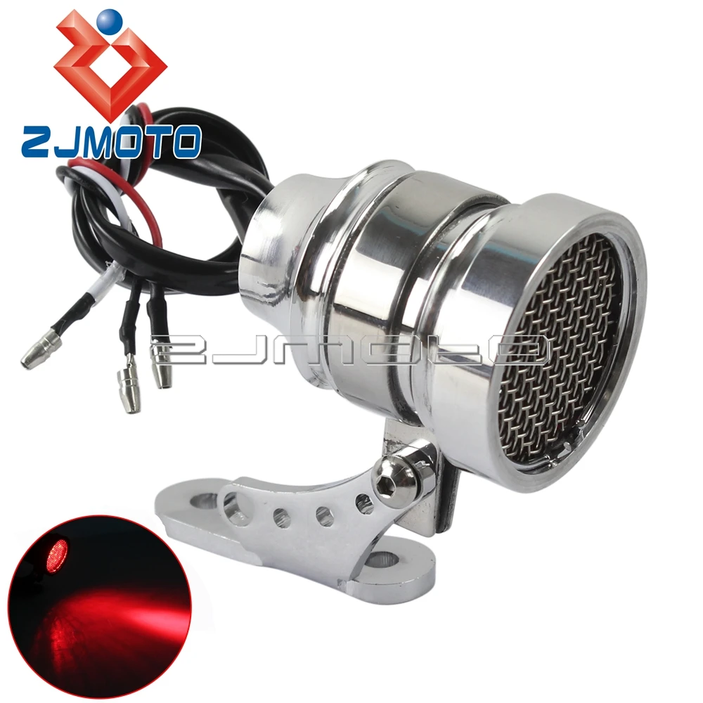 Cafe Racer Retro Aluminum Rear Light Brake Tail Light Lamp For Harley Honda Bobber Chopper LED Rear Fender Tail Light