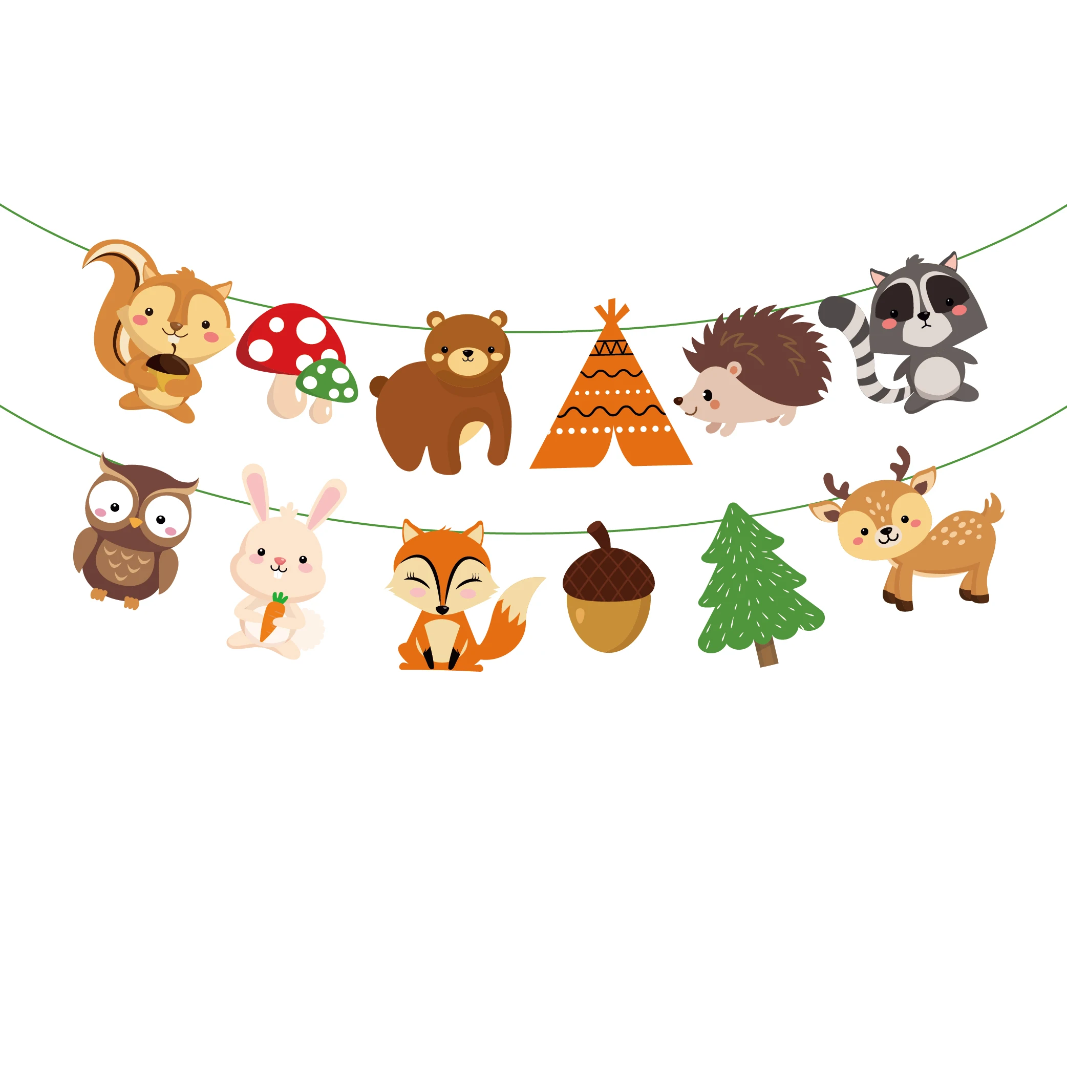 1–12 Monate Foto-Banner, Wald-Foto-Banner, alles Gute zum Geburtstag, Party-Dekoration, Babyparty, 1. Geburtstag, Junge, Mädchen, 12-Monats-Foto-Banner – Detail 6