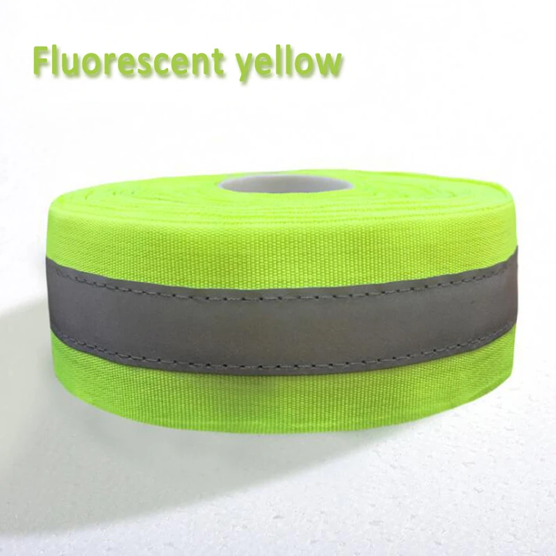 Imagem -02 - Reflective Oxford Fabric Sewing Tape High Visibility Webbing Ribbon para Roupas e Bolsas