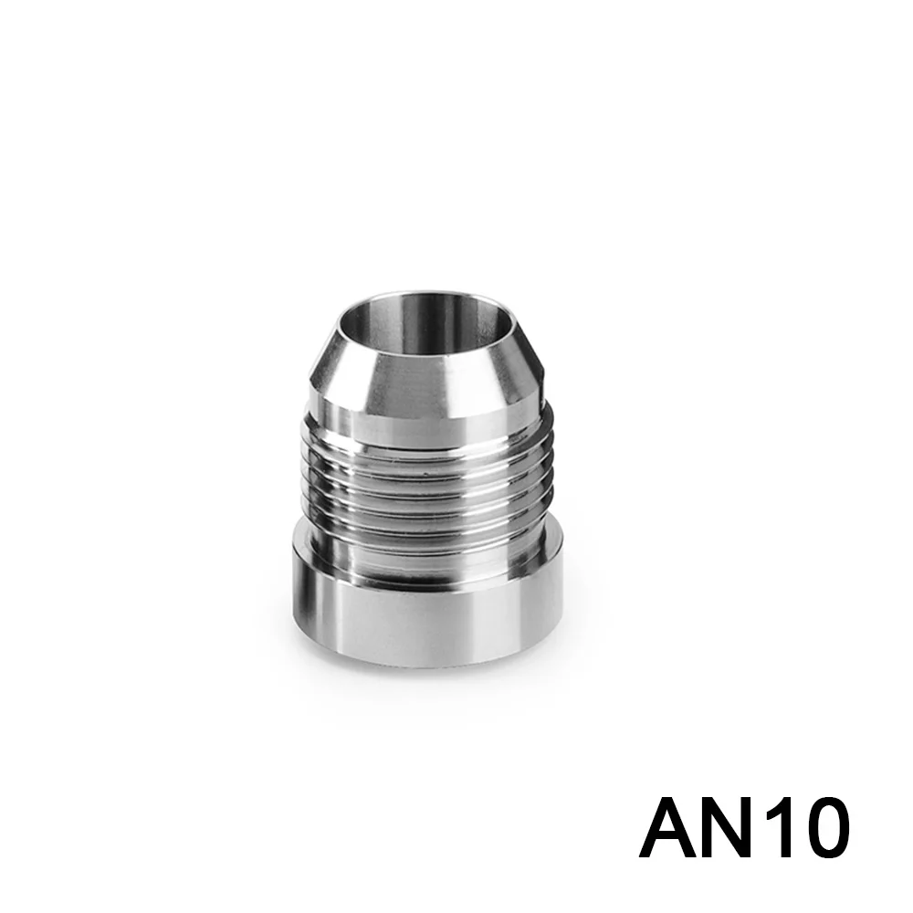 1PCS AN6 AN8 AN10 AN12 AN16 AN20 Männlich Billet Edelstahl Gerade Männlich Schweiß Fitting Adapter Schweiß Bung Nitrous schlauch Fitting