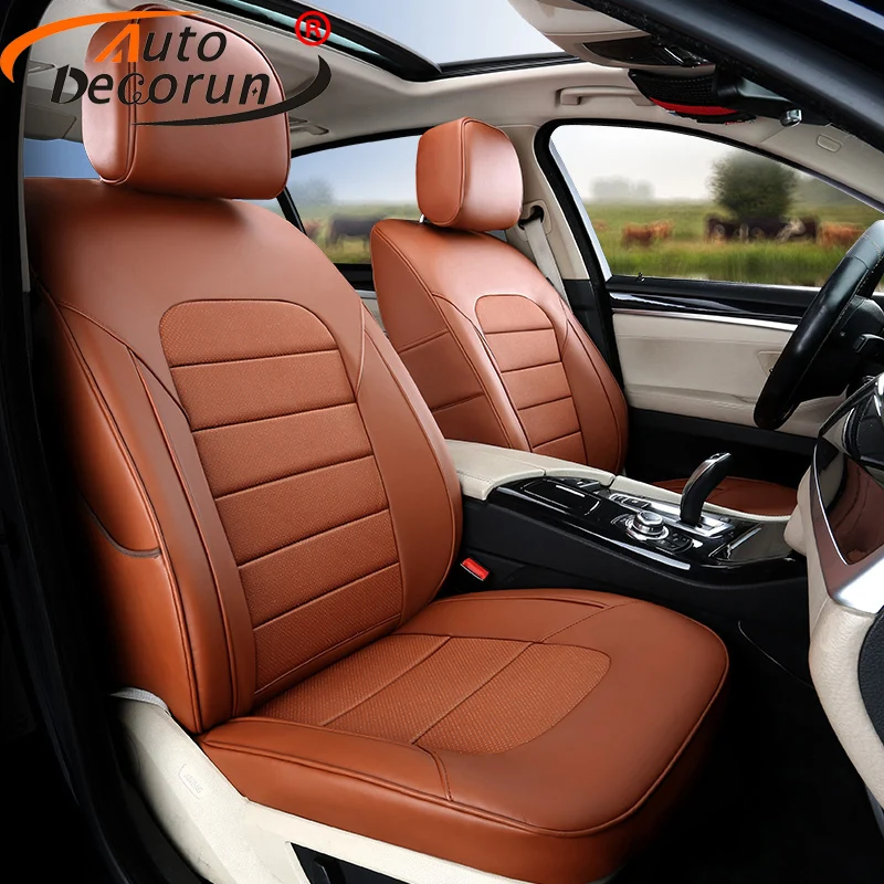 Custom Fit Cowhide & PVC Leather Seat Cushion for BMW 5 Series 535i 530i 520i 528i 530d Seat Covers Accessories Car Protectors