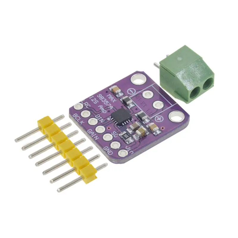 Max98356 i2s 3w-placa de áudio amplificadora, interface de fuga dac, módulo decodificador sem fio para raspberry pi esp32