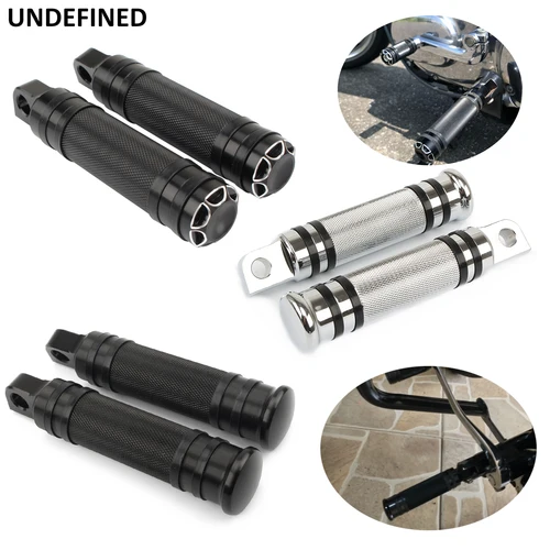 Imagen 2 del producto Pedal de reposapiés delantero y trasero para motocicleta, montaje masculino para Harley Sportster Iron 883 Touring Road King Dyna Softail Fatboy