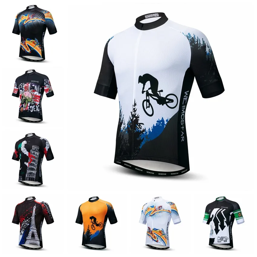 

2019 Weimostar Cycling Jersey men Bike mountain road MTB bicycle shirt Ropa Ciclismo maillot Racing cycle top riding blouse blue