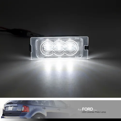 Imagen 2 del producto Lámparas de luz LED para matrícula de coche canbus, 2 uds., para Ford Escape MK2 08-12 Edge MK1 07-14 Mercury Mariner OEM #   7T4Z13550A