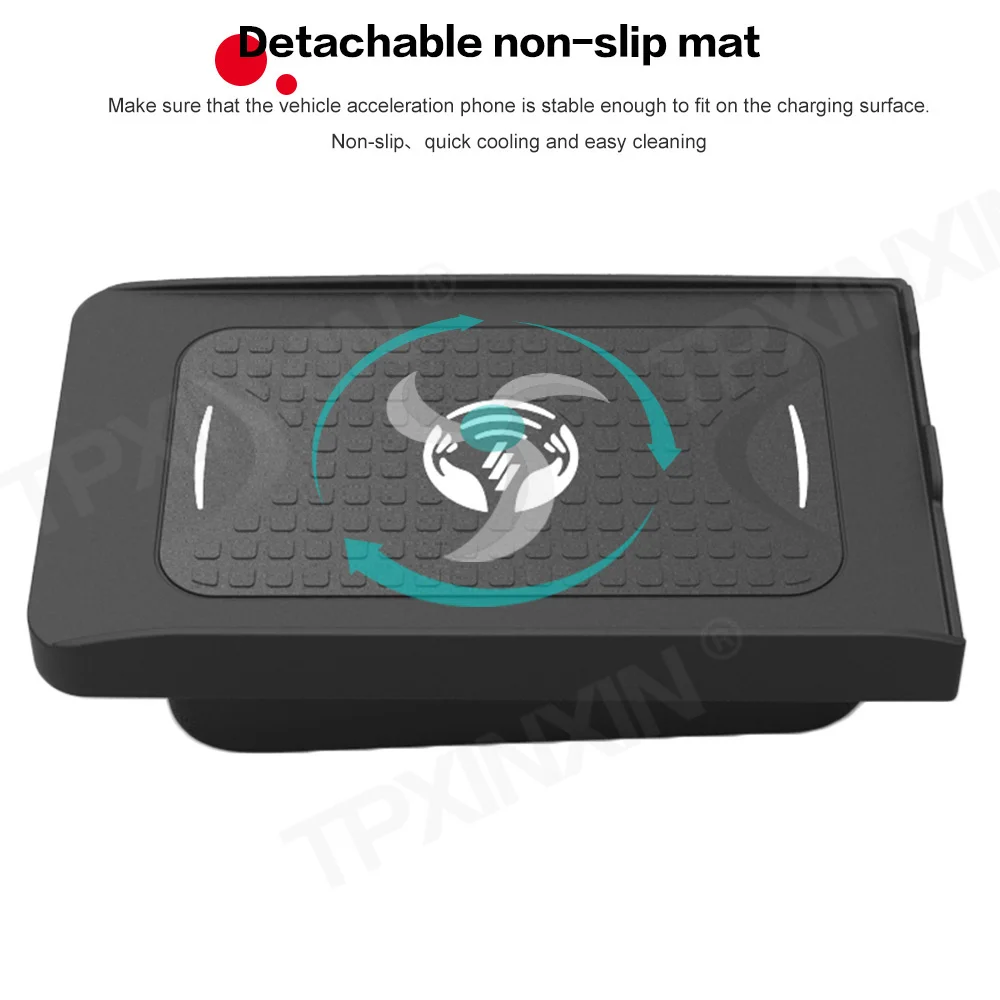QI Car Wireless Charger For Volvo XC90 XC60 S90L V90 2017 2018 Infrared Fast Wireless Charging Car Phone Holder For Iphone