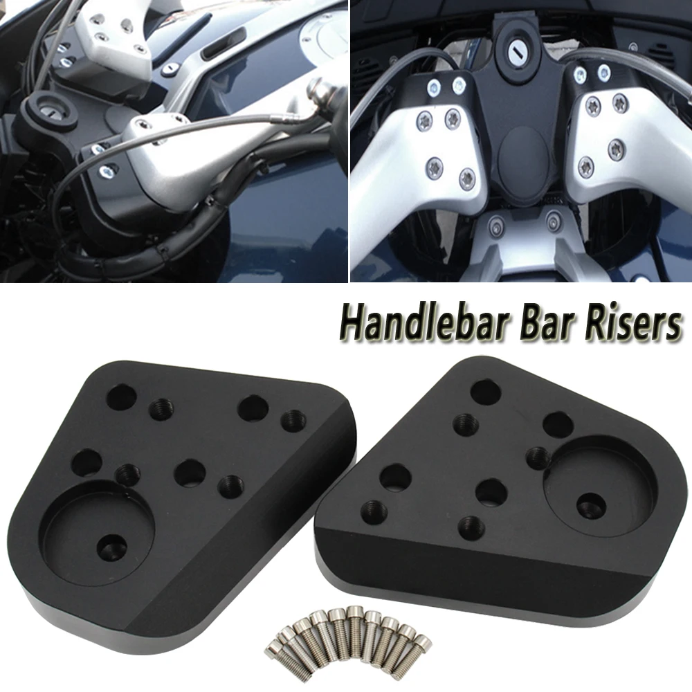 Motorcycle Accessories Silver Black Handlebar Riser Extender Kit For BMW R1200RT R1100R R1150R R1100RT R1150RT