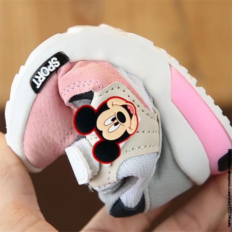 Disney Children Shoes Kids Sneakers Mickey Mouse Duck Girls Chaussure Enfant Minnie Casual Baby Boys Shoes 1-6 Years