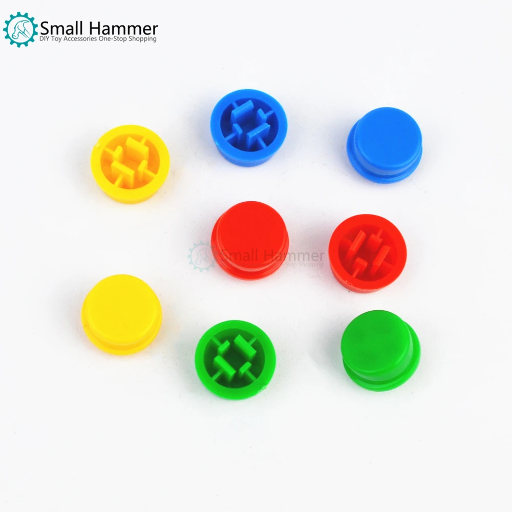 10pcs Round square head switch button cap Adapted to 12*12*7.3