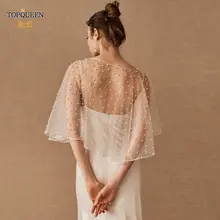 Pearl Beaded Sleeveless Bolero Cape Women #2