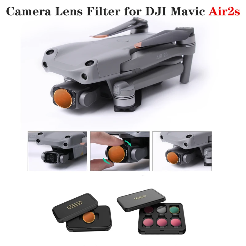 Camera Lens Filter for DJI Mavic Air2s Professional Lens Filter CPL ND4 ND8 ND16 ND32 ND64 Filter Set  Combo Drone Accessories