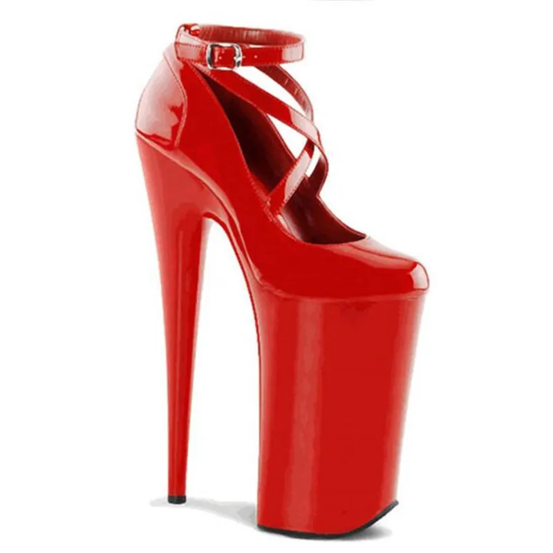 Zapatos de alta calidad para mujer, calzado de boda, sexy, para discoteca, 20cm, stiletto, plataforma impermeable, 10CM, talla grande 3-16