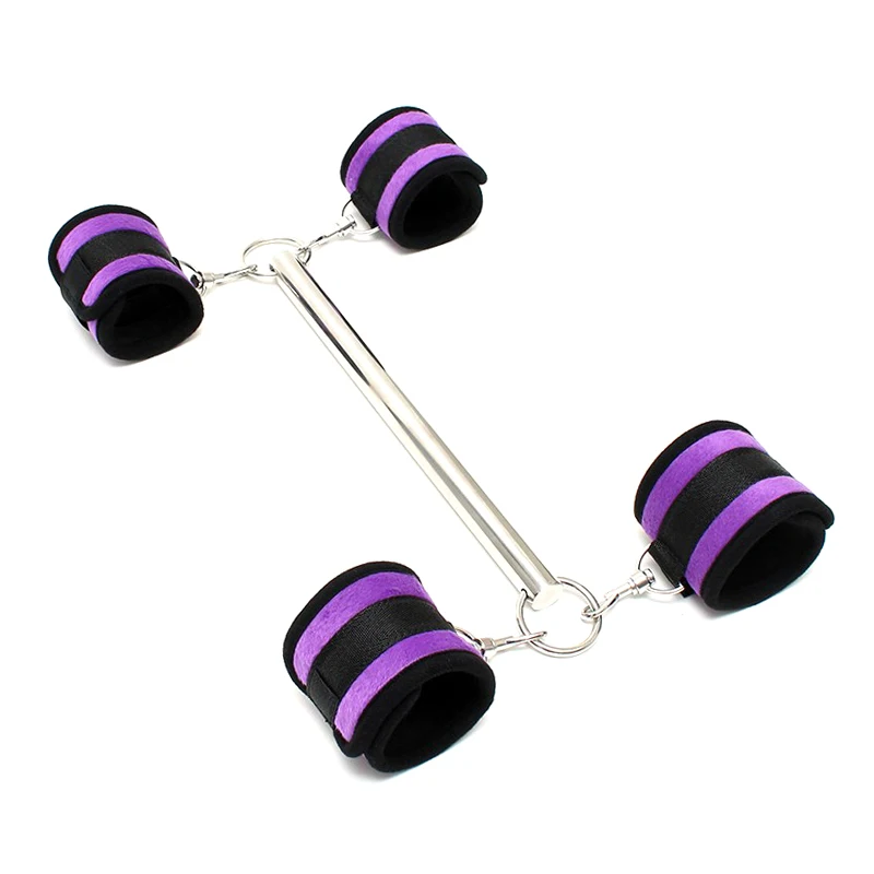 

BDSM Bondage Restraint Wrist and Ankle Spreader Bar Cuffs for Women Slave Erotic Sexy Flirting Adult Game Sex Products