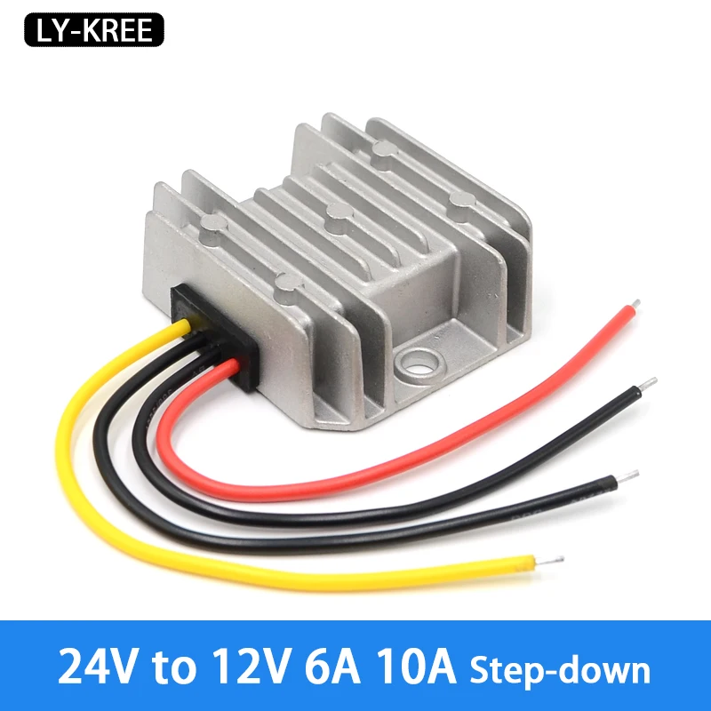 LY-KREE 24v to 12v 6A 10A step down voltage converter Step-down module dc dc converter Depressurizer waterproof free shipping