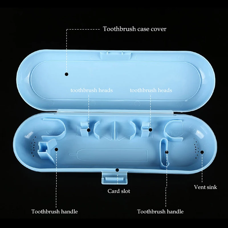 Caja de almacenamiento para cepillo de dientes eléctrico, caja de viaje portátil para cepillo de dientes eléctrico al aire libre, funda protectora, soporte de almacenamiento, estuche de viaje