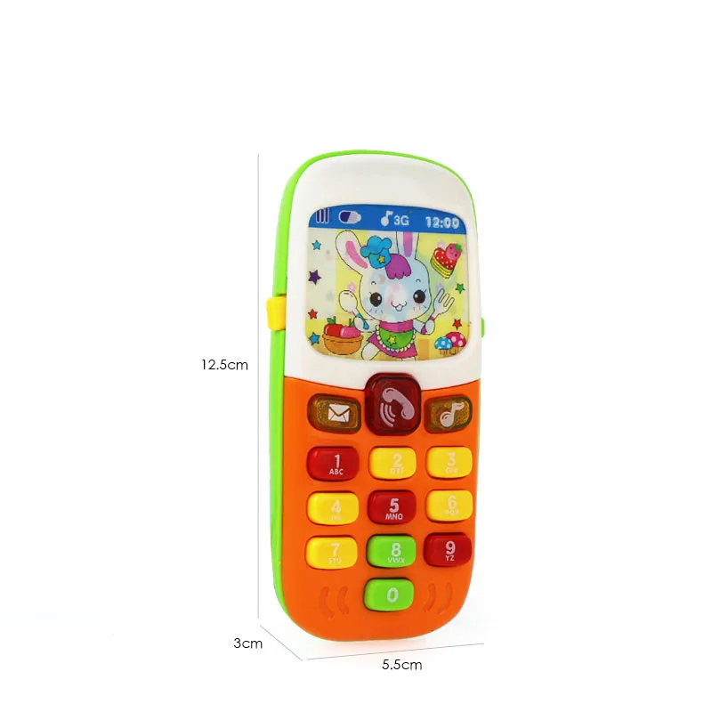 Children\'s Enlightenment Electronic Toys Mobile Phone Educational Learning Toys Music Sound Machine Baby Toys Random Colors