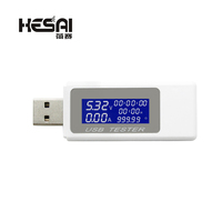 9 in 1 DC USB Tester Current 4-30V Voltage Meter Timing Ammeter Digital Monitor Cut-off Power Indicator Bank Charger