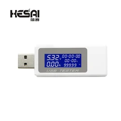 9 in 1 DC USB Tester corrente 4-30V misuratore di tensione temporizzazione amperometro Monitor digitale Cut-off indicatore di alimentazione caricatore banca