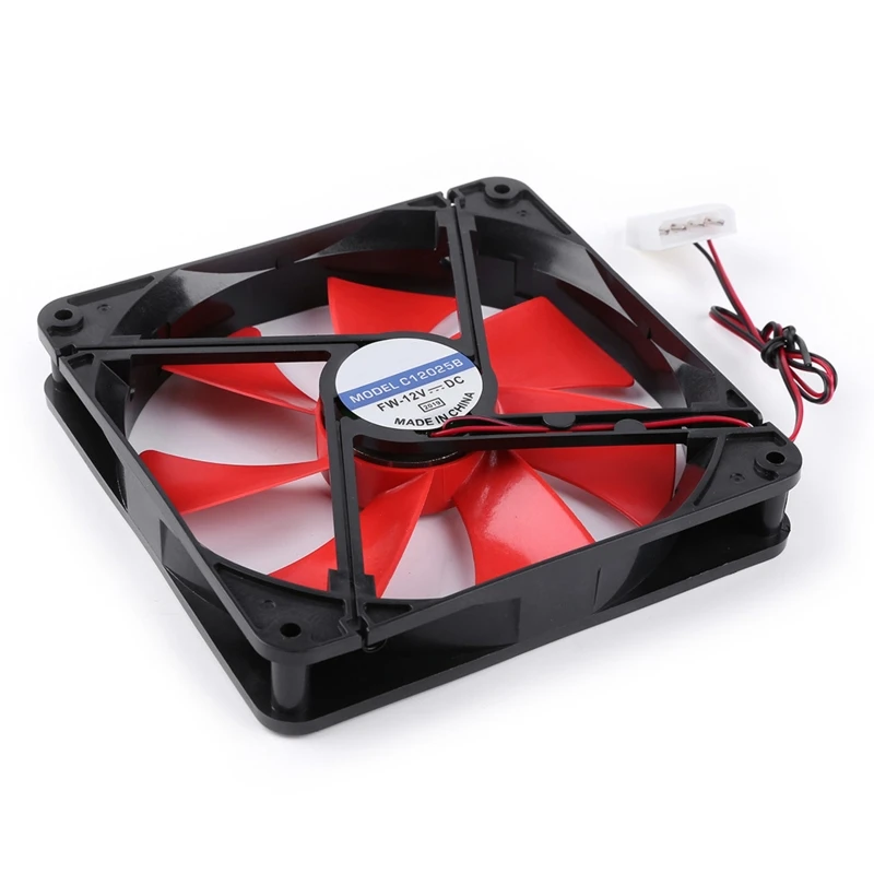 12V 4 Pin 140mm DC Silent CPU Cooling Fan High Airflow 2300RPM Speed Adjustable