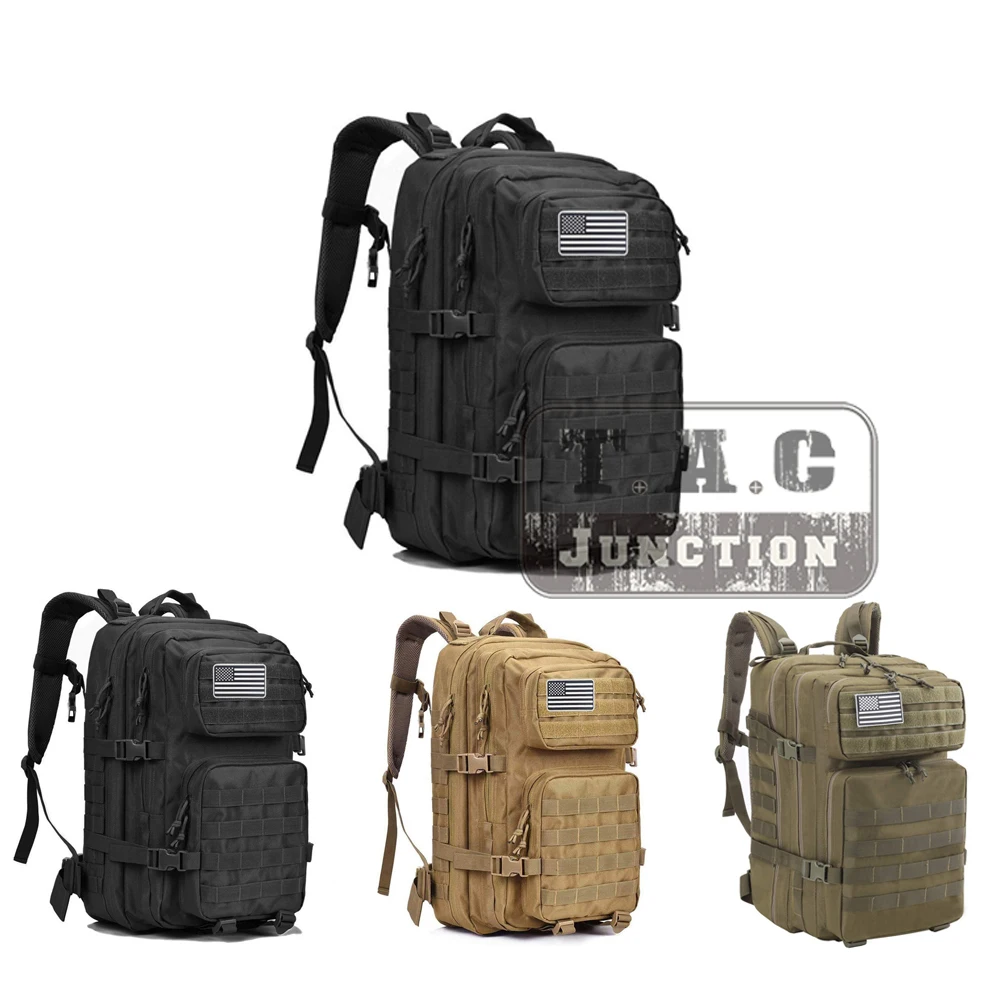 

Tactical 42L Backpack Bag Large Pack 3 Day Camouflage Rucksacks Molle Outdoors Hiking Hunting Outdoor Daypack Bag