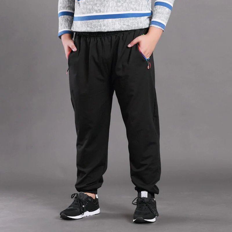 High quality Summer men sweatpants Loose sports pants plus size 7XL 8XL 9XL 13XL oversize pants 175KG 58 60 62 66 68 70