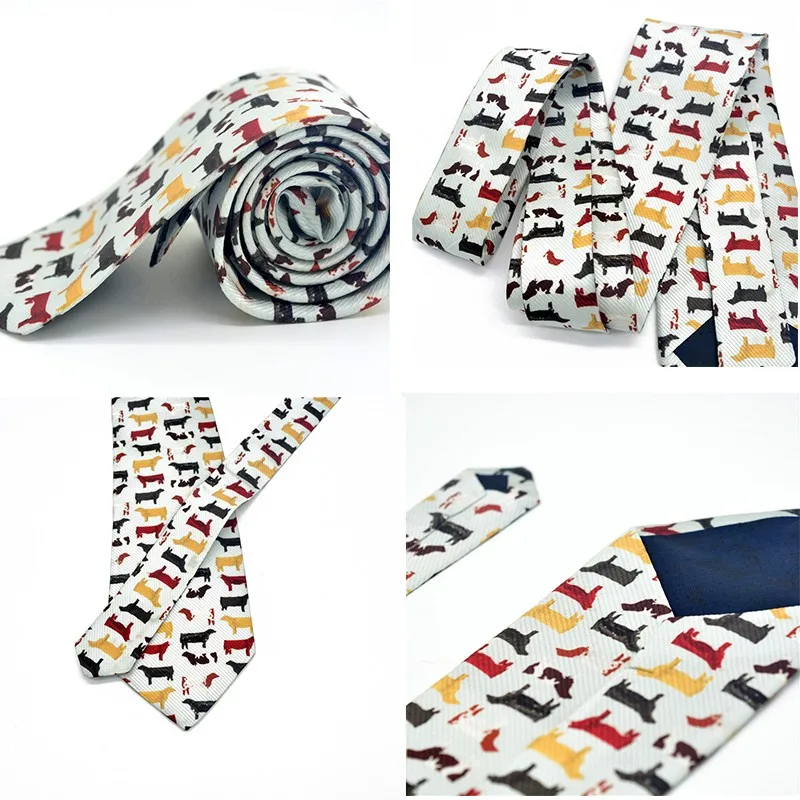 Corbata de cuello con estampado 3D para hombre, corbata de 8cm con estampado de moda informal, ideal para fiestas, regalos formales, de negocios, de