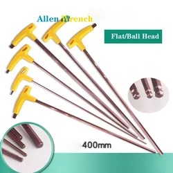 400mm Extra Long Type Hex Keys 3/4/5/6mmT-Handle Spanner Hexagon Screwdriver Flat/Ball Head Allen Key Hex Wrench Hand Tool