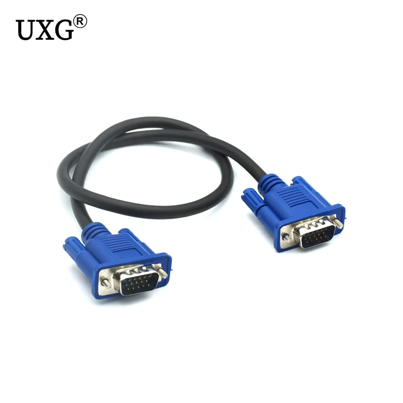 3M VGA Cable Male To Male Female Braided Shielding High Premium HDTV VGA Computer Tv Display Signal Short Cable 0.3m/0.5m/1.5m