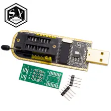 CH341A 24 25 Series EEPROM BIOS USB Programmer Module + SOIC8 SOP8 Test Clip for EEPROM 93CXX 25CXX 24CXX #6
