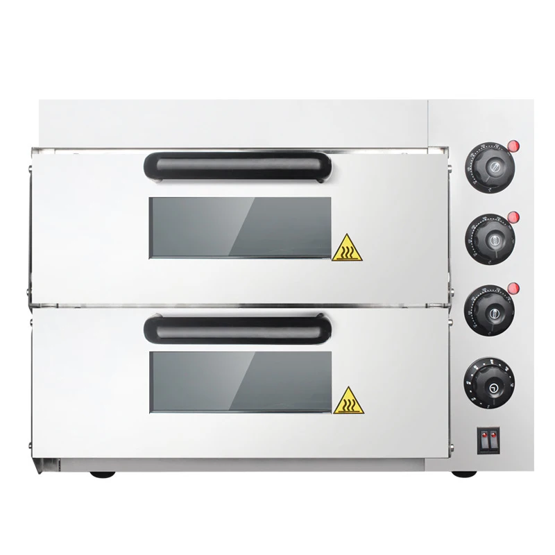 3KW Pizza Oven Electric Pizza Cake Maker Double Layer Commercial Kitchen Baking Oven Machine Bread Toaster