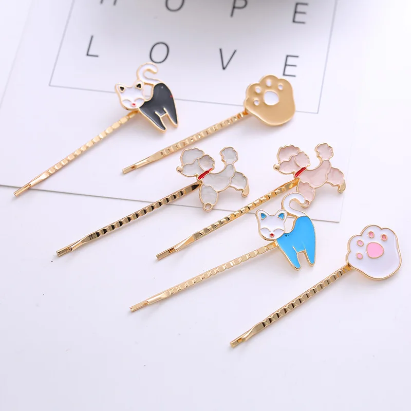 Mix Hair Clips Barrettes for Women Girls Animal Epoxy Colorful Bobby Pins Decorative Hair Pins  Hair Accessories JT11