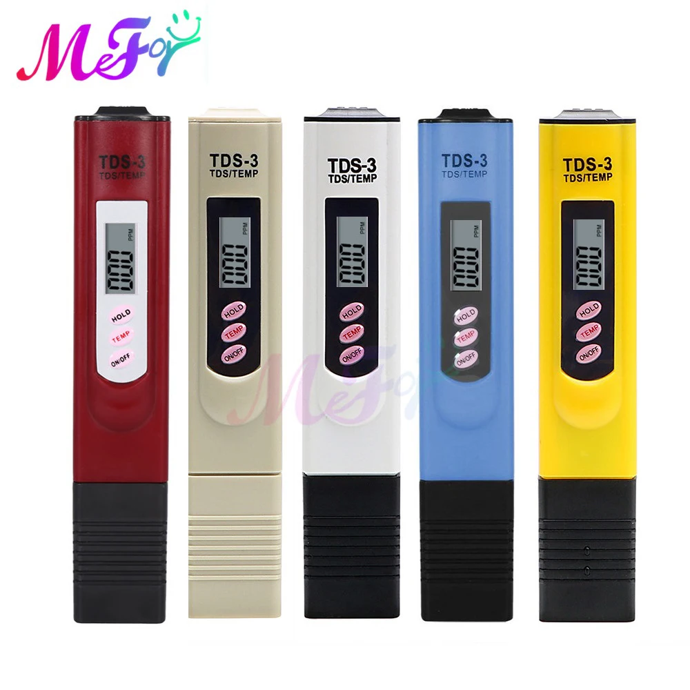 TDS Meter Digital Water Tester 0-9990ppm Drinking Water Quality Analyzer Monitor Filter Rapid Test Aquarium Hydroponics Pools