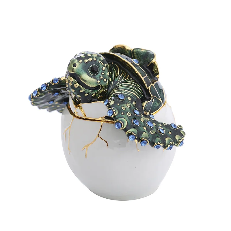 Handmade Enamel The Tortoise Broke Out Of Its Shell Creative Design Animal Shapes Colored Drawing Home Furnishing Articles