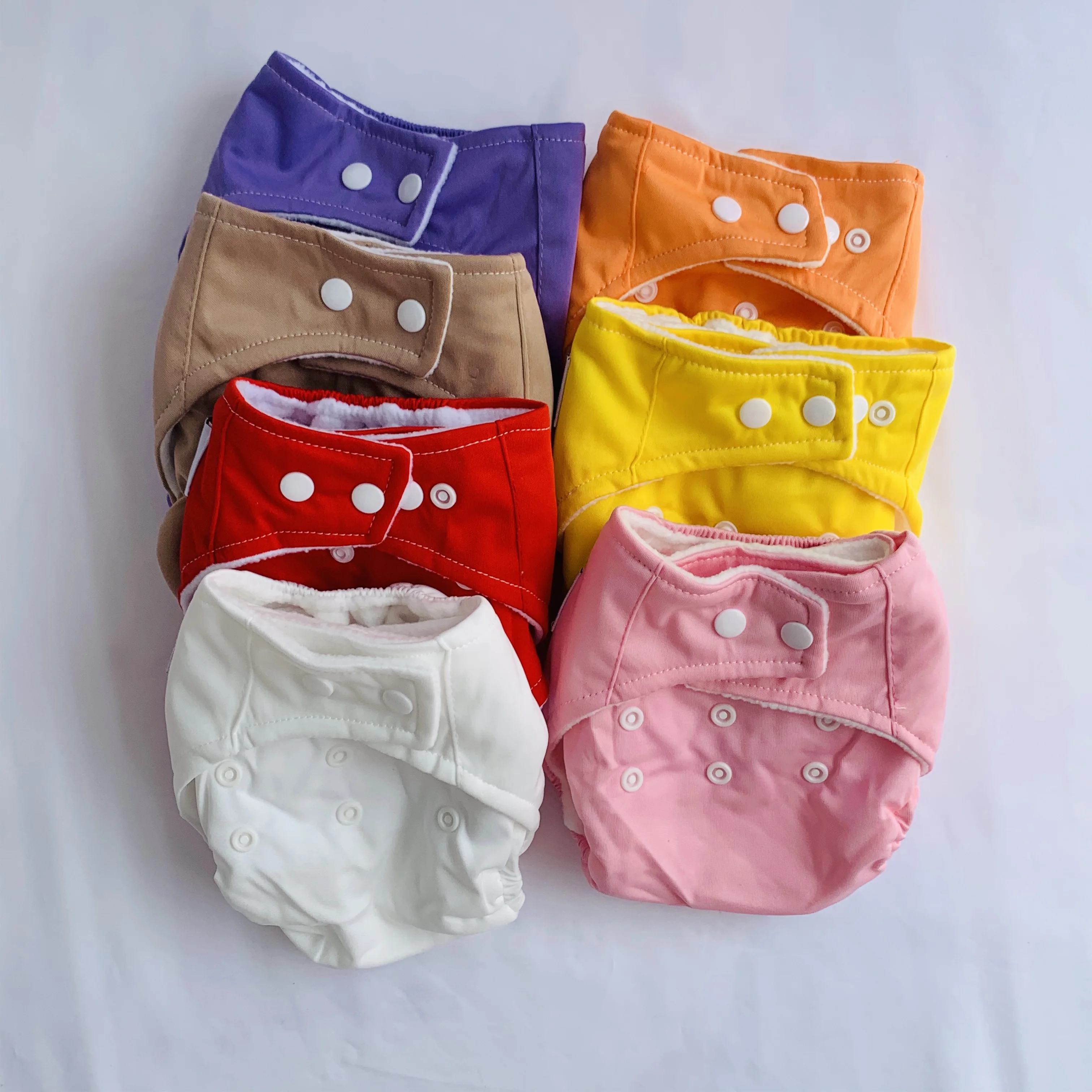 6PCS Washable Eco-Friendly Adjustable Cloth Diaper Baby Diapers Soft Covers Infant Washable Nappies Baby Daipers Reusable