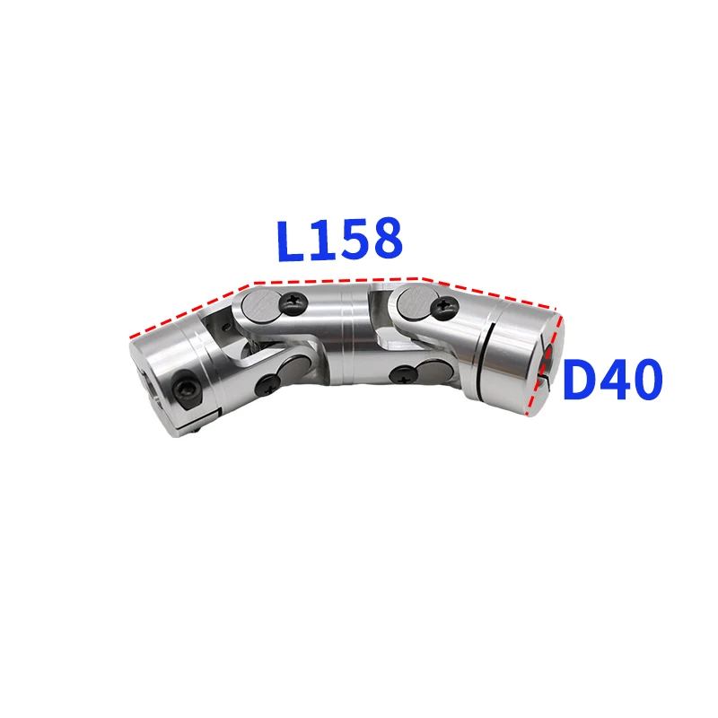 engate universal de metal para juncao conector cardan de precisao secao dupla gha transmissao telescopica em juncao transversal wssp alu d40 l158 01