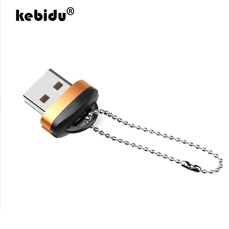 kebidu High Quality USB2.0 card reader maximum support 128GB mini USB TF card Adapter for mini SD card